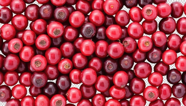 PSD red cranberries png