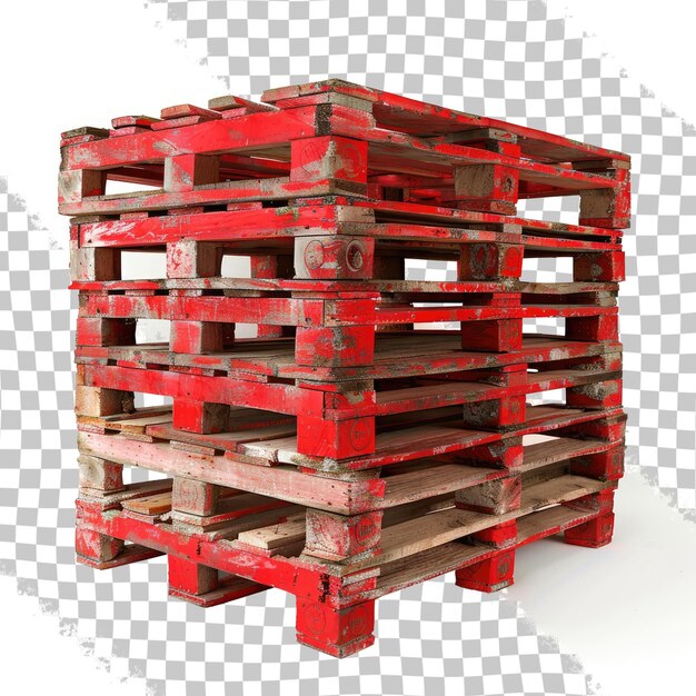 PSD a red crate with the number 1 on it