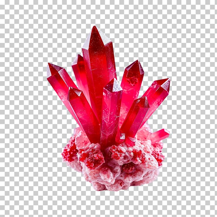 PSD red crystal cluster