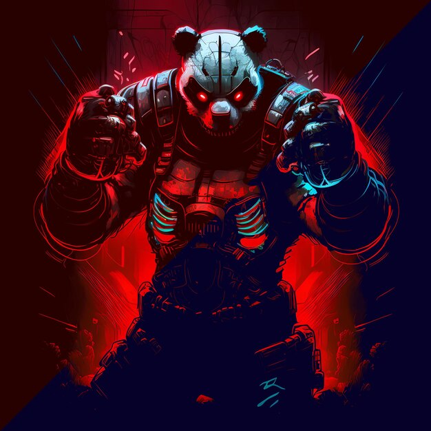 PSD red death angry panda on dark bg 4096px png transparent 300dpi digital tshirt pod psd clipart book