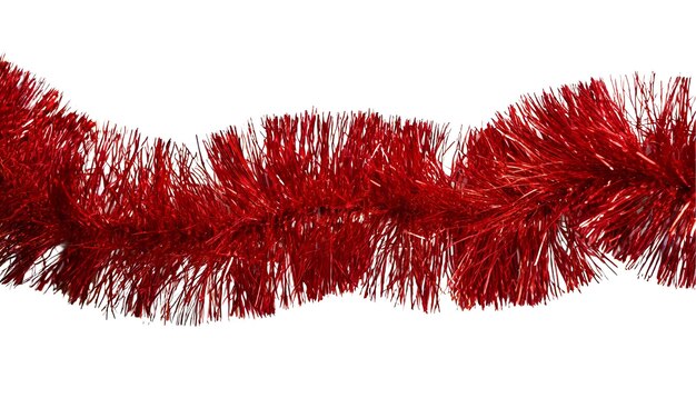 PSD red decorative tinsel