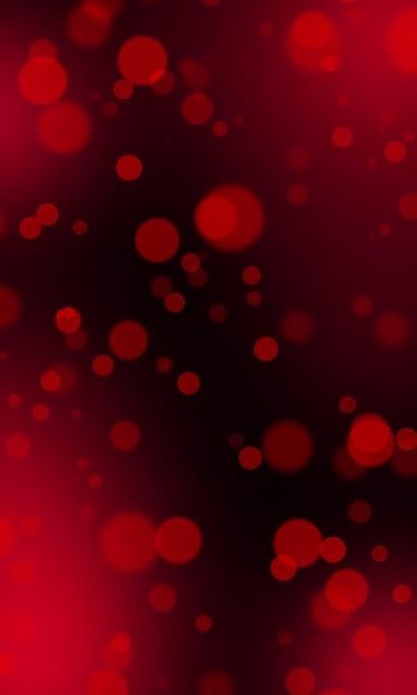 Red defocused bokeh on a dark background
