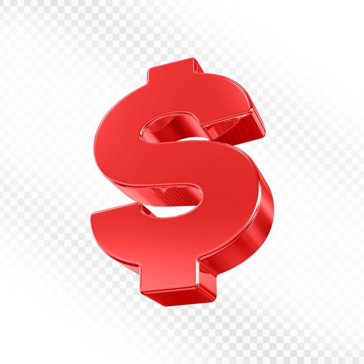 PSD red dollar sign