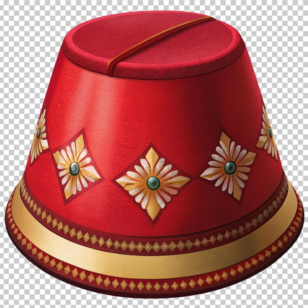 PSD a red fez hat