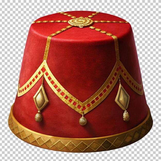 PSD a red fez hat