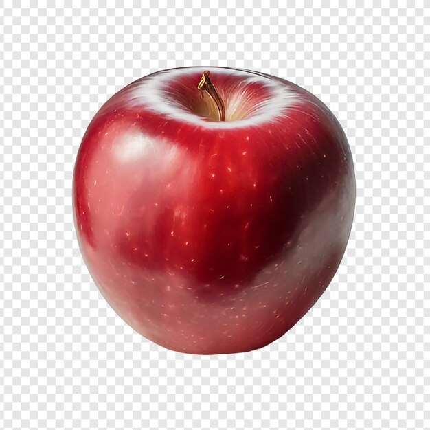 PSD red fresh apple png isolated on transparent background premium psd