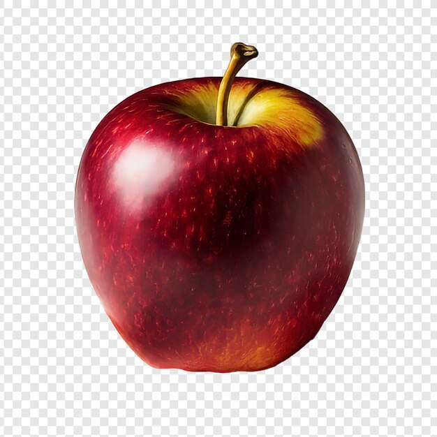 PSD red fresh apple png isolated on transparent background premium psd