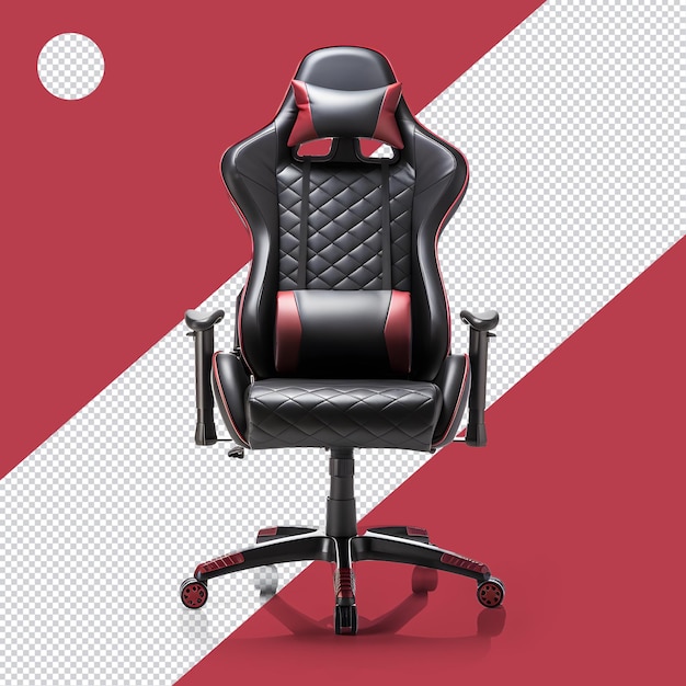 PSD Красный игровой стул png