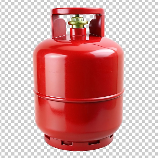 Red gas tank isolated