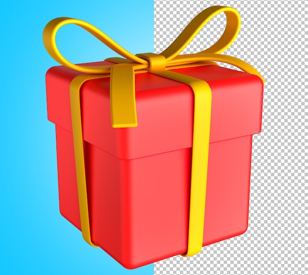 Red Gift Box 3D