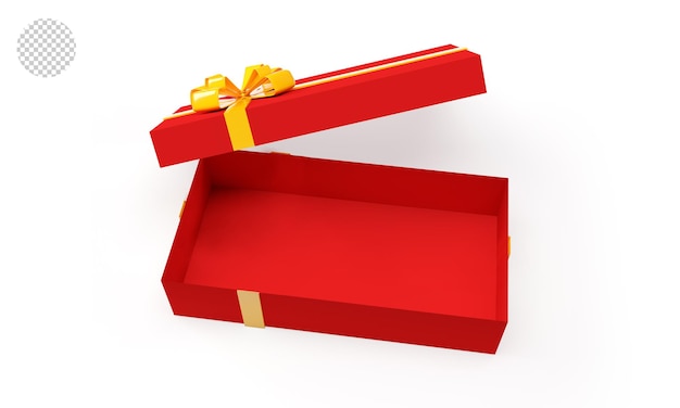 PSD red gift box