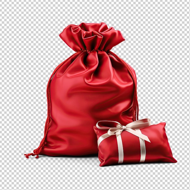 PSD red gift sacks