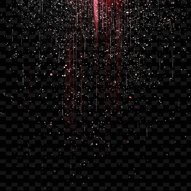 PSD the red glow of the stars on a black background