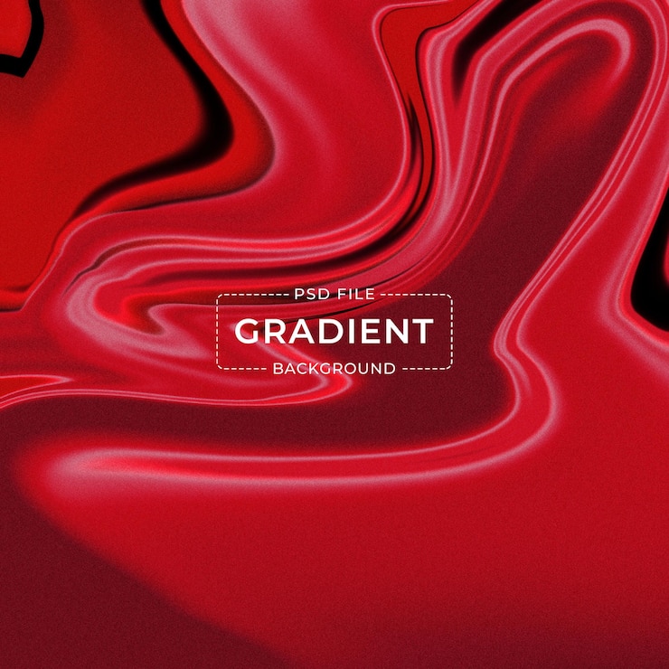 PSD red gradient liquid swirl texture for presentations and social media