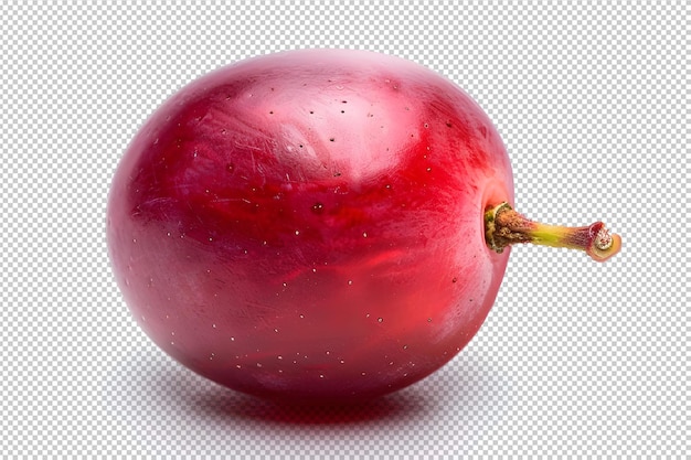 Red grape on a transparent background