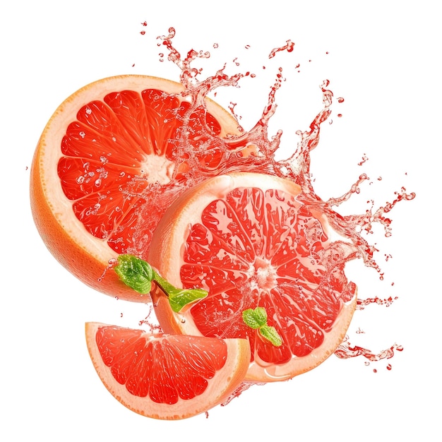 PSD red grapefruit juice splash