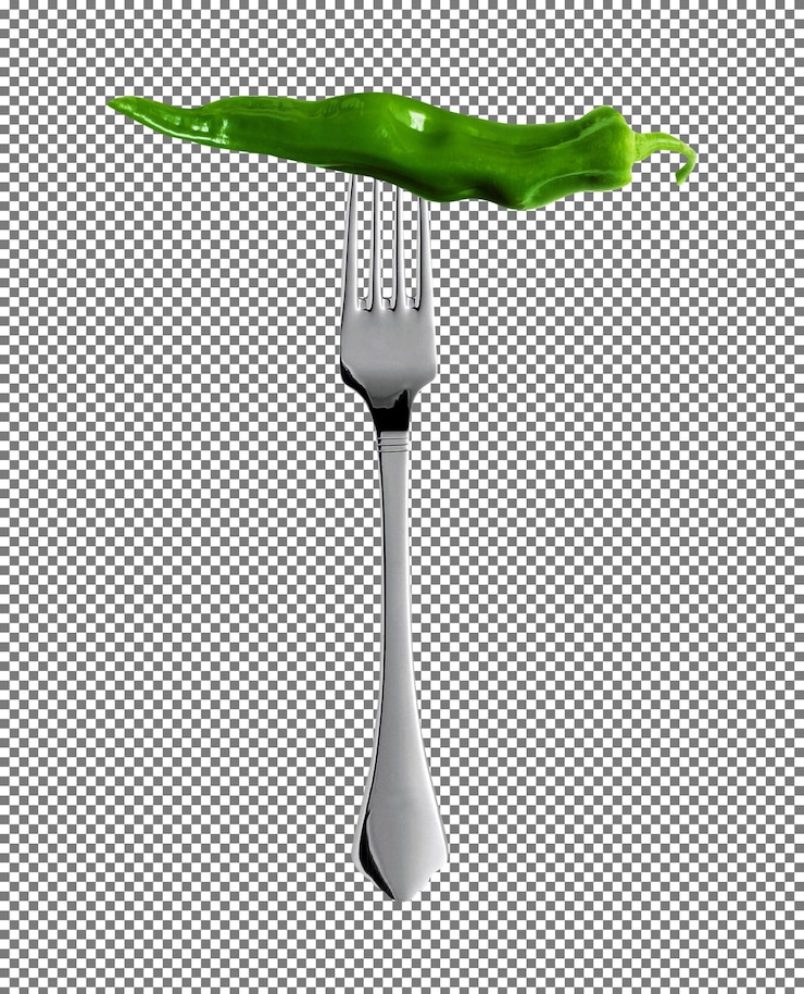 PSD red and green hot chili pepper