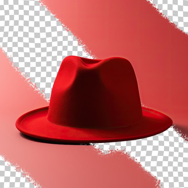 PSD cappello rosso isolato su sfondo trasparente