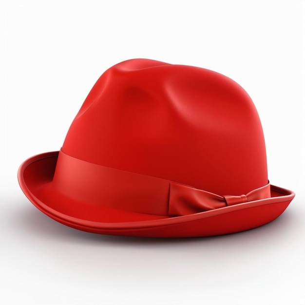 PSD psd a cappello rosso su sfondo bianco