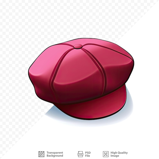 Un cappello rosso con sopra un berretto rosso