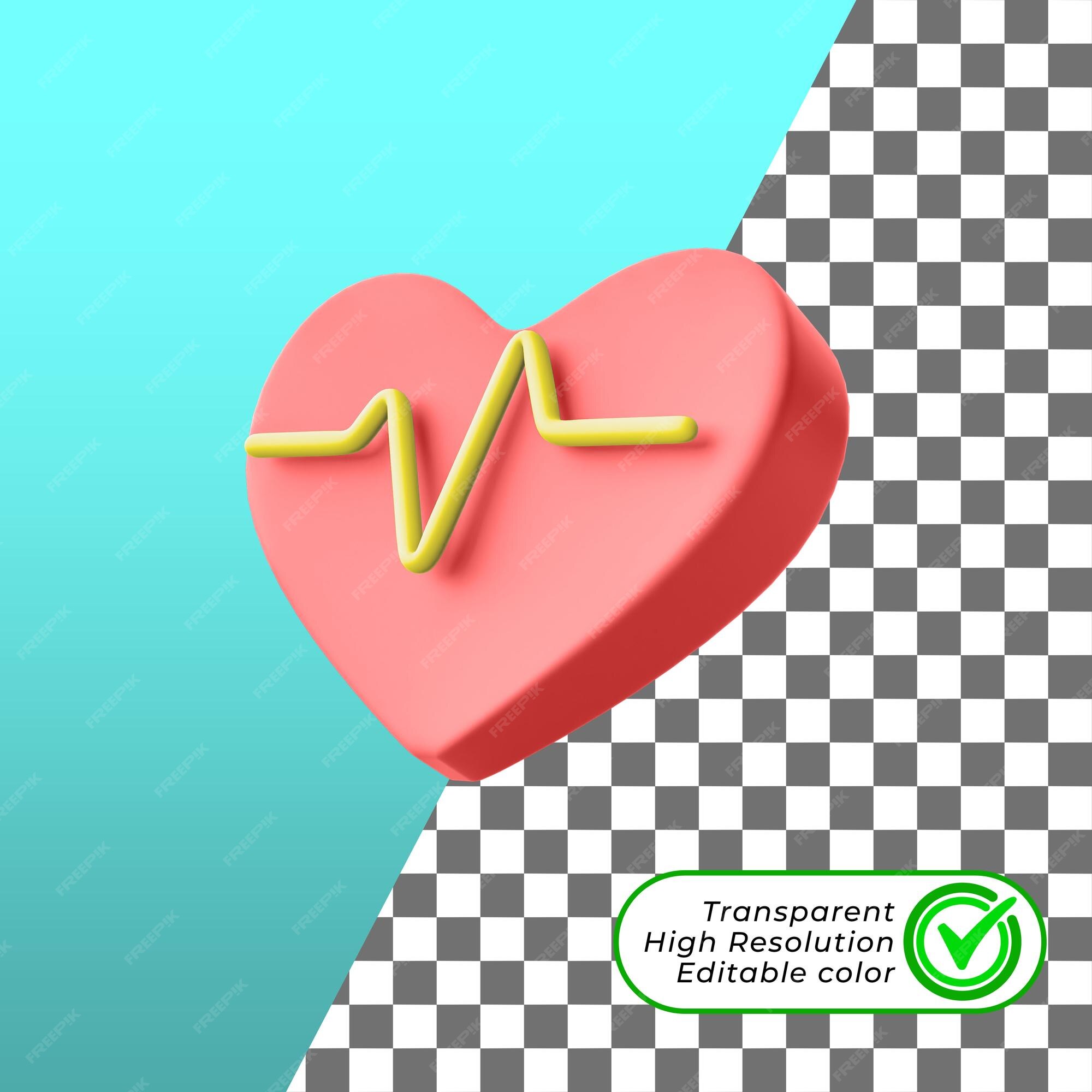 Premium PSD  Green heart