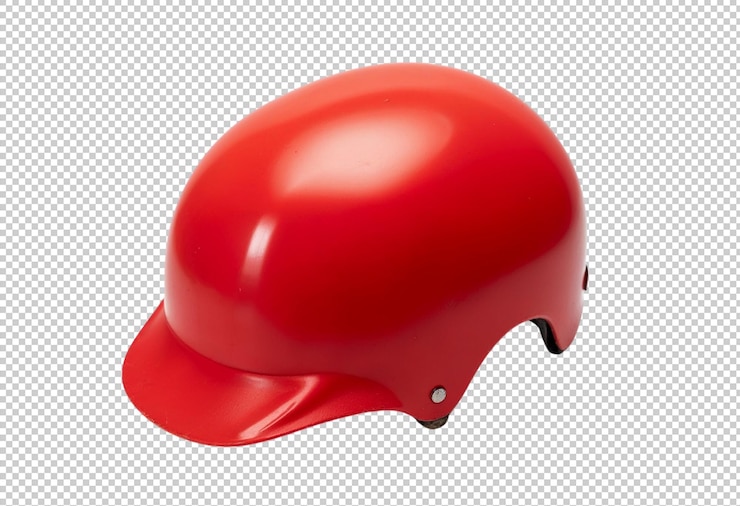 PSD 真ん中に穴がある赤いヘルメット