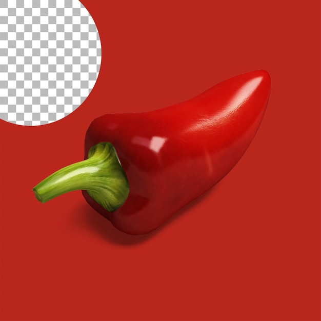 PSD red hot chilli for spicy concept assets design