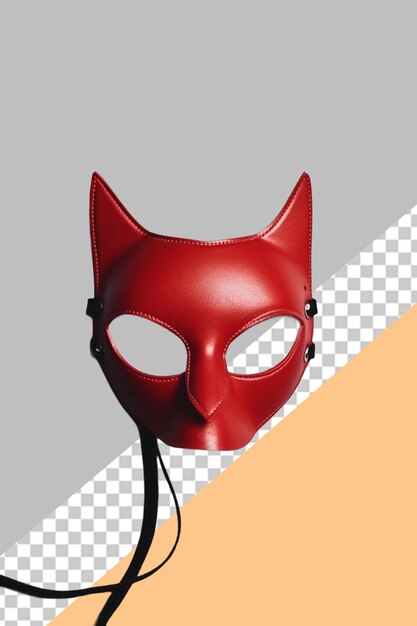 PSD maschera di pelle rossa png