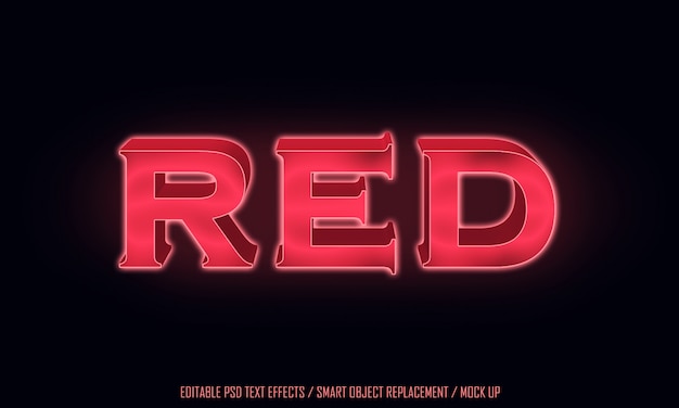 Red Light Editable Text