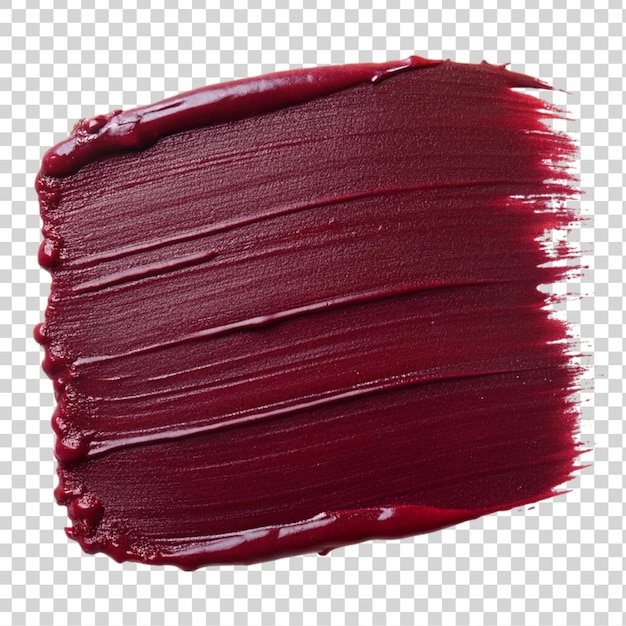 Macchie di rossetto rosso isolate su uno sfondo trasparente