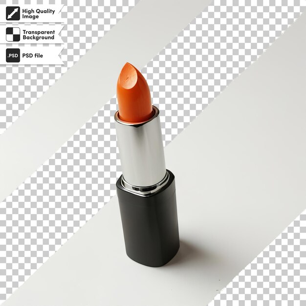 PSD a red lipstick with a black cap on it