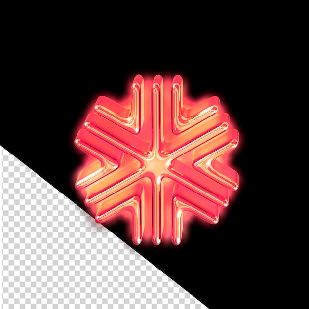 PSD red luminous symbol