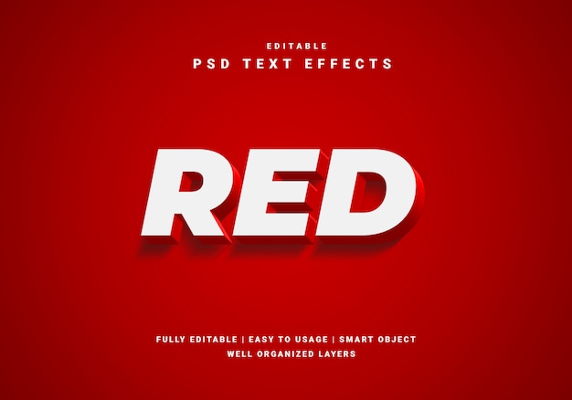 Red luxury text effect