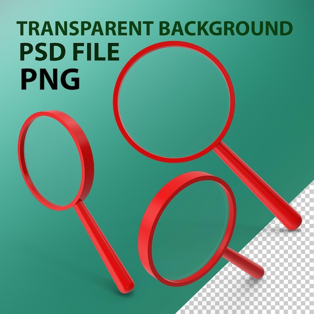 Red magnifier png