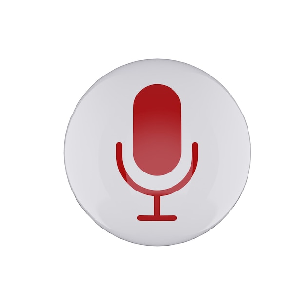 Red Microphone Button