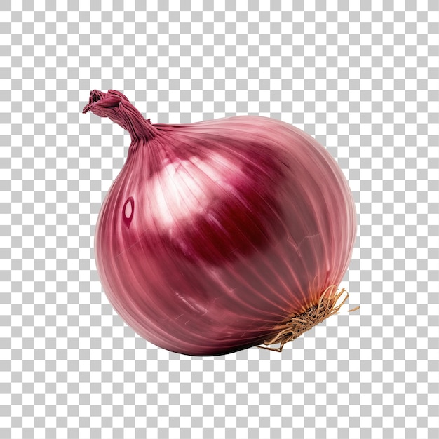 Red onion isolated on transparent background