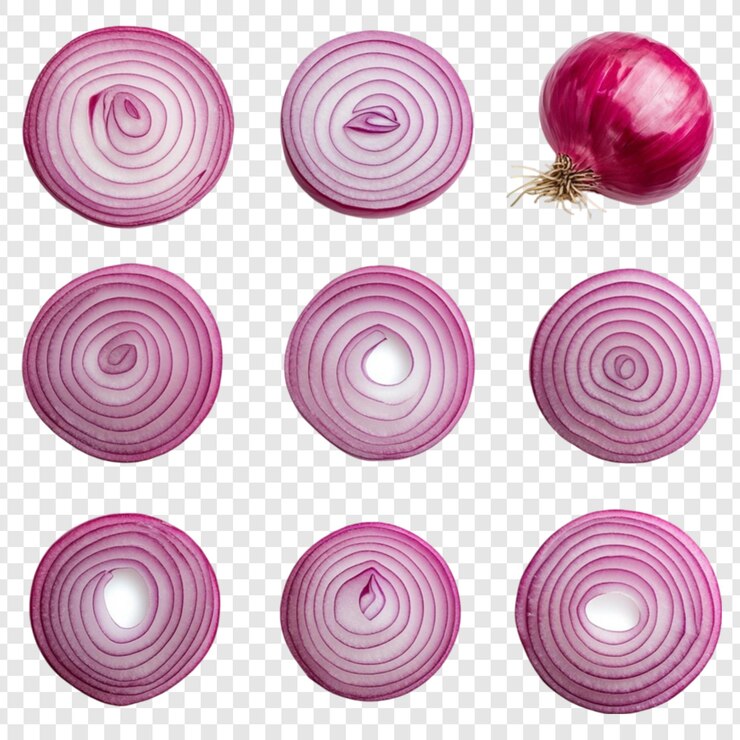 PSD レッドオニオン スライス 丸いオニオン 野菜 食品 写真