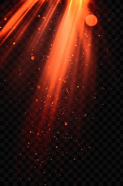 PSD red and orange lights on a black background