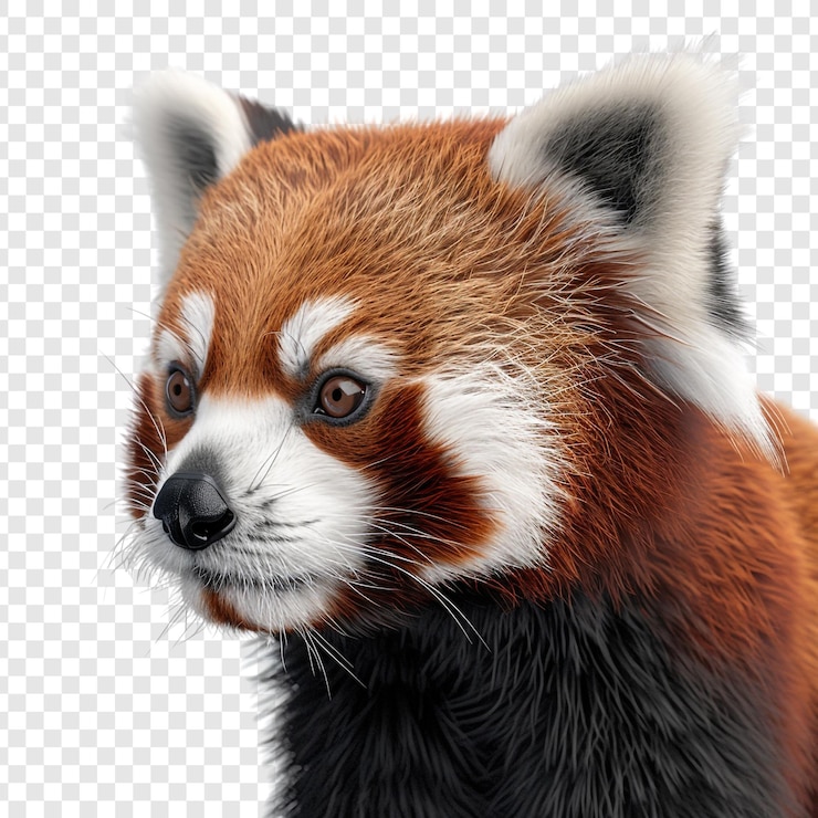 PSD red panda portrait
