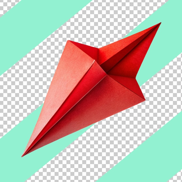 PSD red paper plane