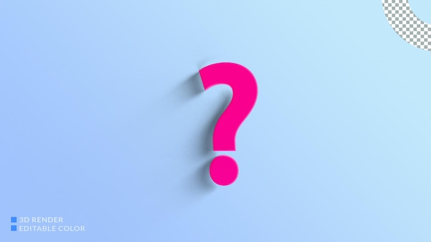 Red question mark icon sign or ask answer solution and information support illustration business