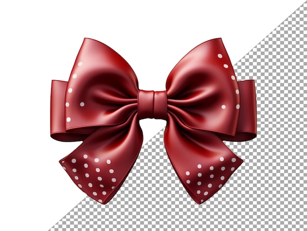 A red ribbon with transparent background