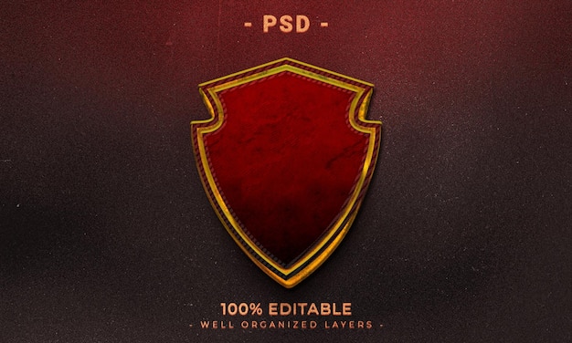 A red shield with the words 100 % editable.