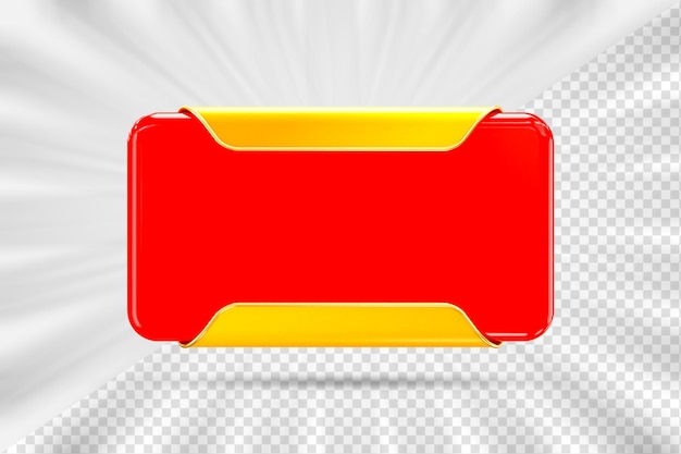 red sign in the corner of the frame text box