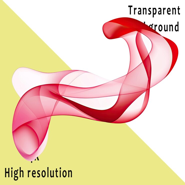 PSD red smoke on a white background vector illustration flat design vector graphics transparent background png