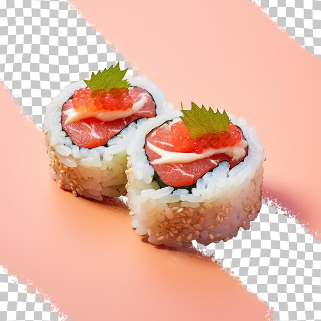 PSD red snapper sushi in japanese style on a transparent background