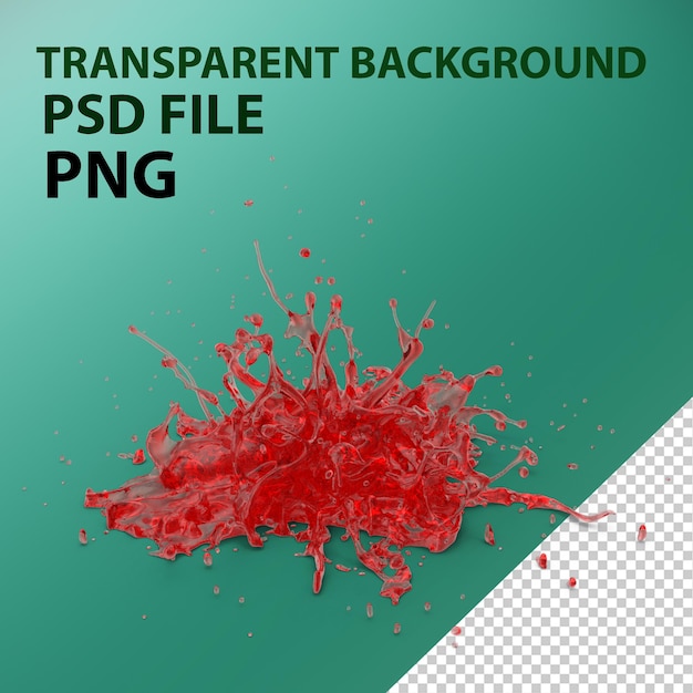 red splash png