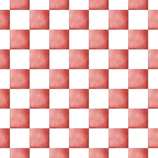 red square pattern checkered print watercolor texture on a white wrapping paper fabric textile