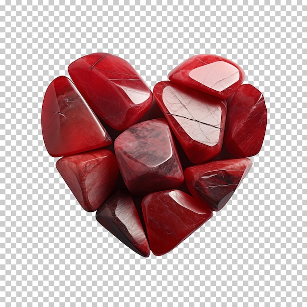 Red stone Valentines heart