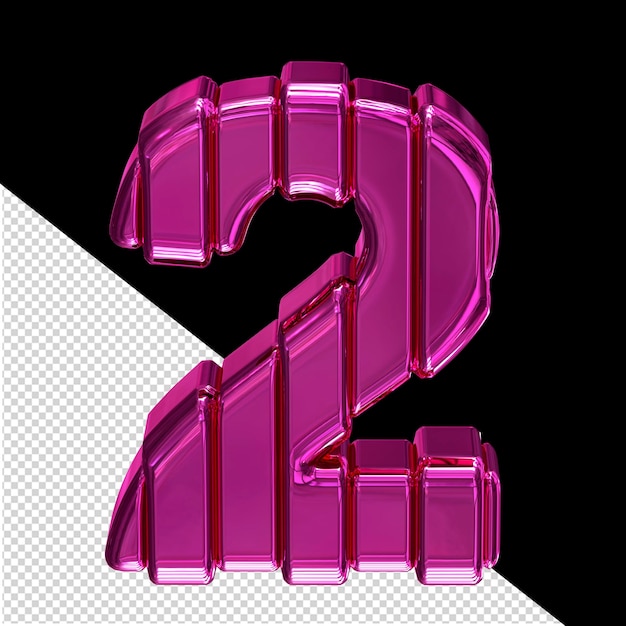 red symbol with belts letter number